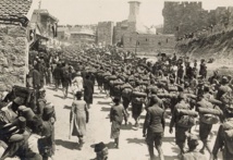 Tropas austríacas en Jerusalén, Palestina, en 1916