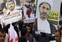 Manifestantes bahreínies piden la liberación de Ali Salman Manifestantes bahreínies piden la liberación de Ali Salman