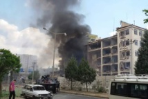 EL edificio dañado en Midyat, al sur de Turquía EL edificio dañado en Midyat, al sur de Turquía