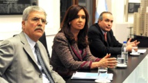 Cristina Fernández Kirchner, en el centro