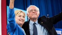 Hillary Rodham Clinton y Bernie Sanders