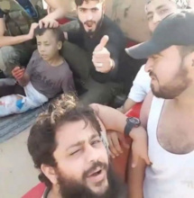 El niño palestino, antes de ser ejecutado El niño palestino, antes de ser ejecutado