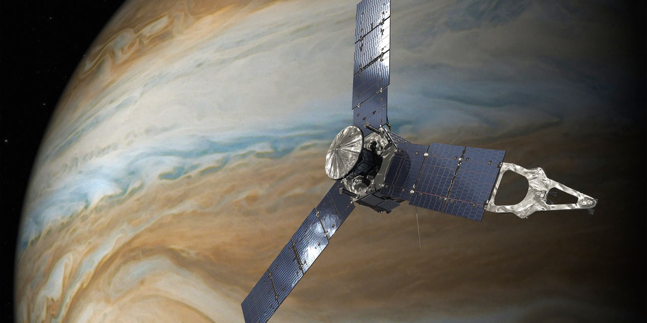 Representación artística de Juno al lado de Júpiter