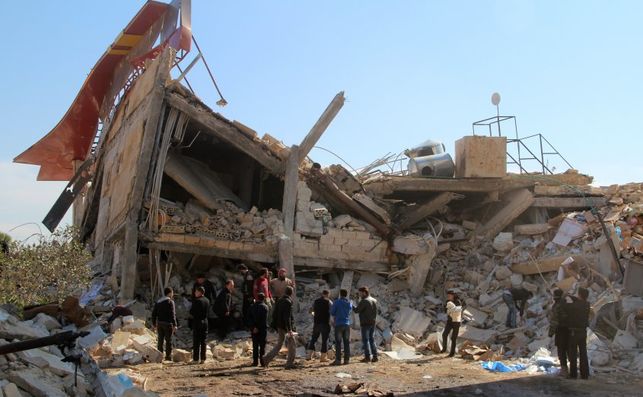 Un hospital bombardeado en Siria