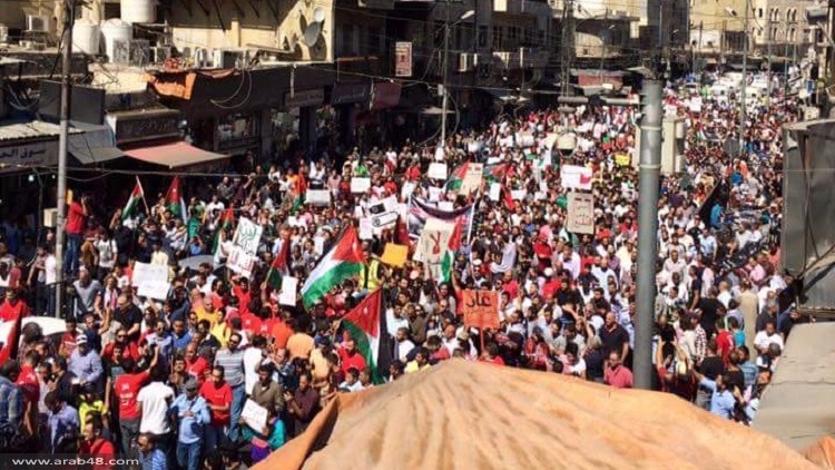 La manifestación en Jordania contra el acuerdo de compra de gas