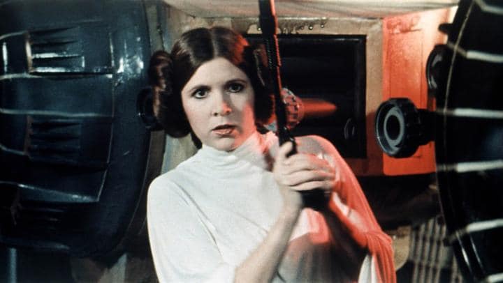 Carrie Fisher como Leia