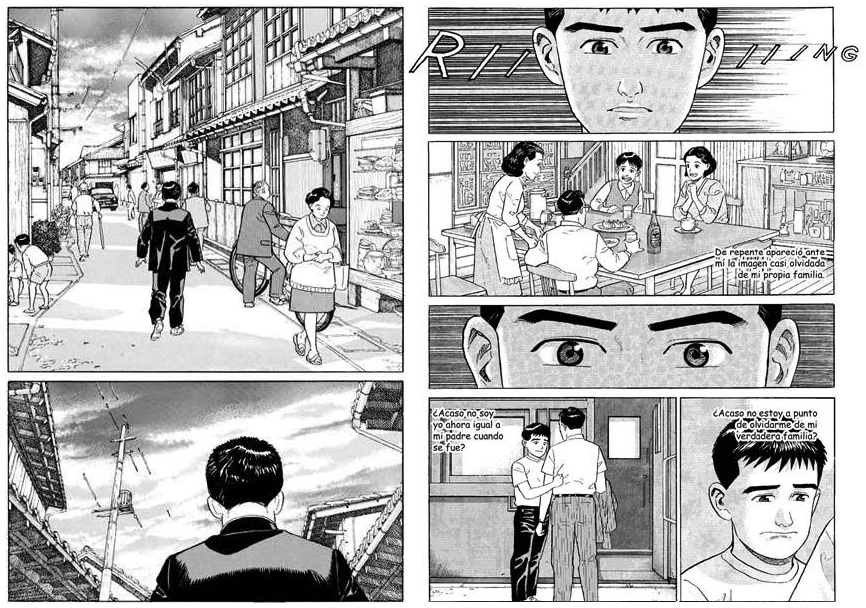 Unas páginas de Barrio Lejano de Jiro Taniguchi