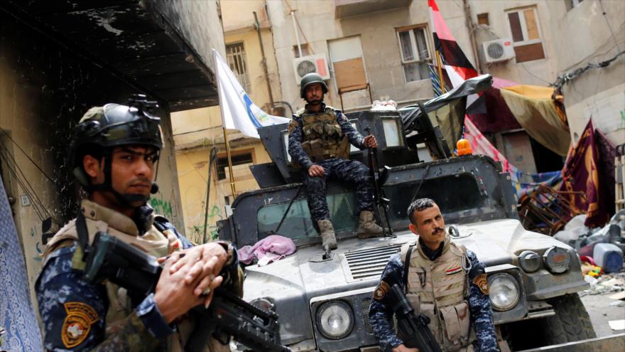 Policías federales en Mosul