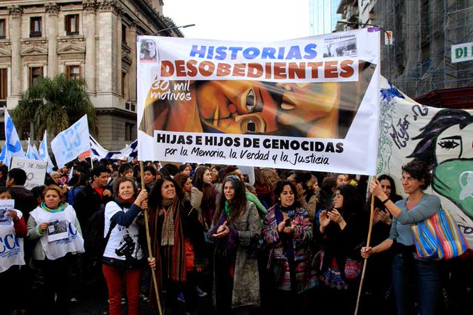 Las hijas de genocidas en la manifestación