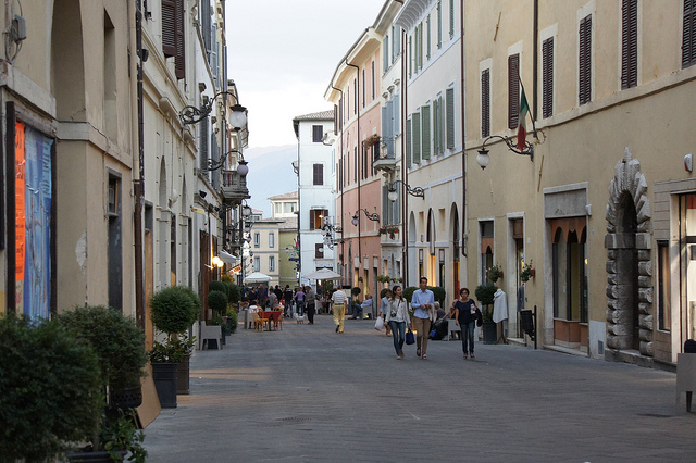 Una calle de Spoleto