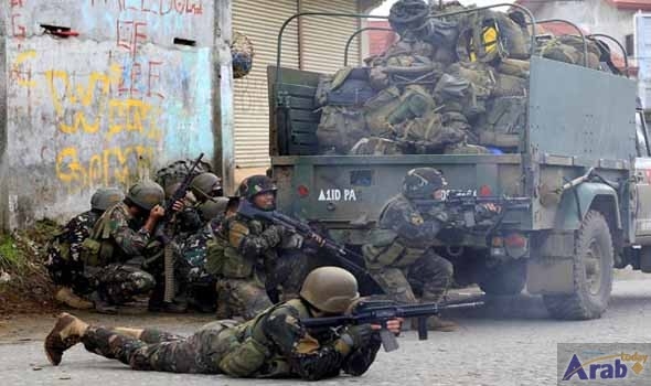 Soldados filipinos en Marawi