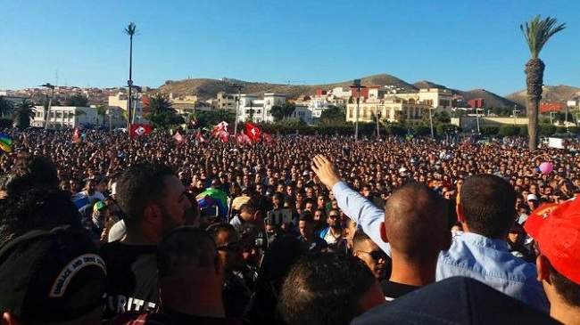 Manifestantes en Alhucemas