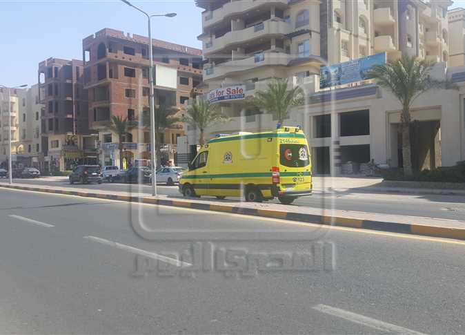 Una ambulancia en Al Gardaka