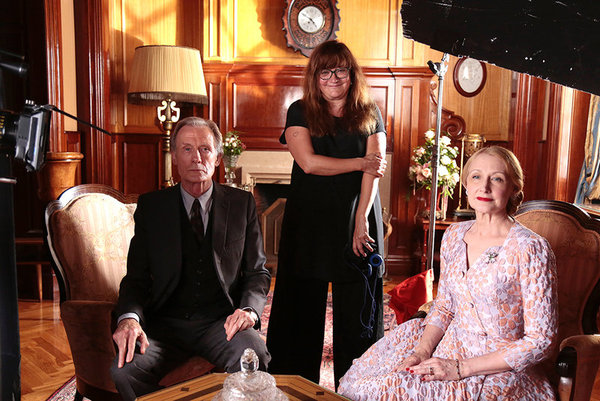 De izquierda a derecha, Bill Nighy, Isabel Coixet y Patricia Clarkson