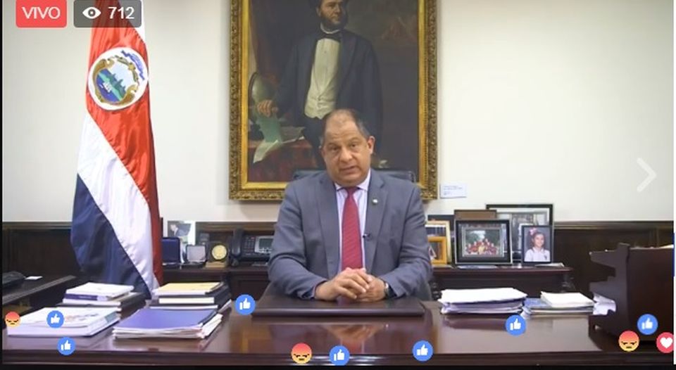 El presidente Luis Guillermo Solís