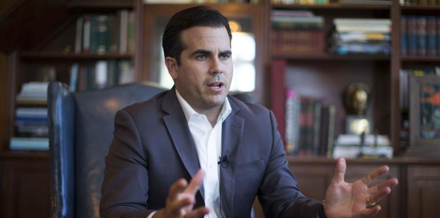 El gobernador Ricardo Rosselló