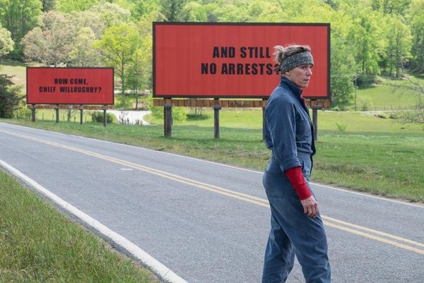 McDormand en una escena de Three Billboards outside Ebbing, Missouri