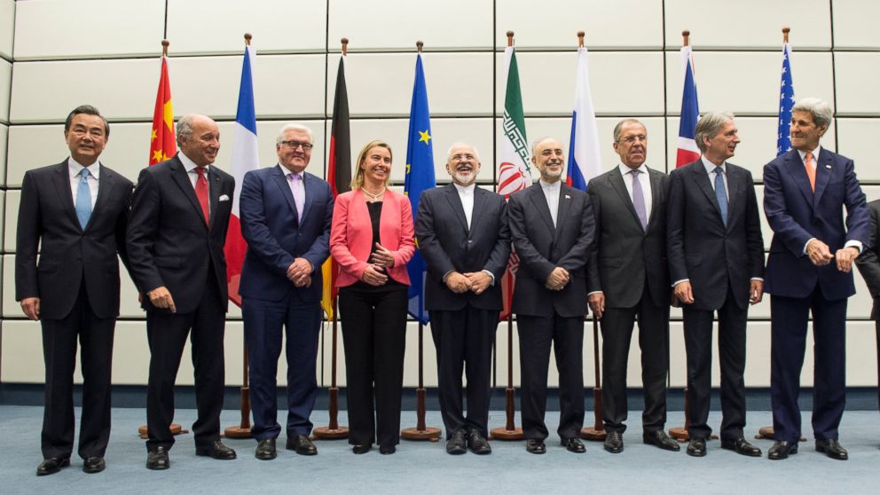 Los ministros de Exteriores de los países que firmaron el acuerdo