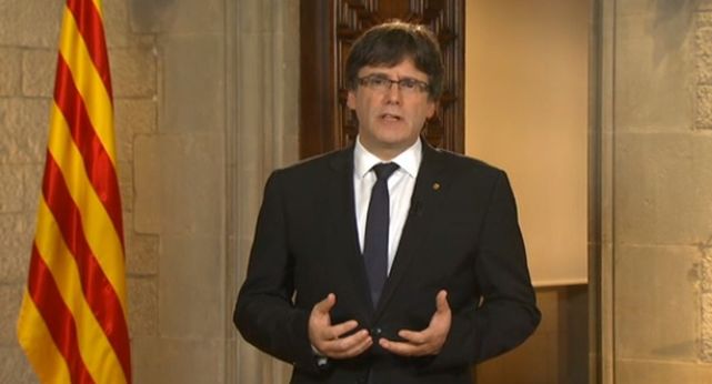 El presidente catalán Carles Puigdemont