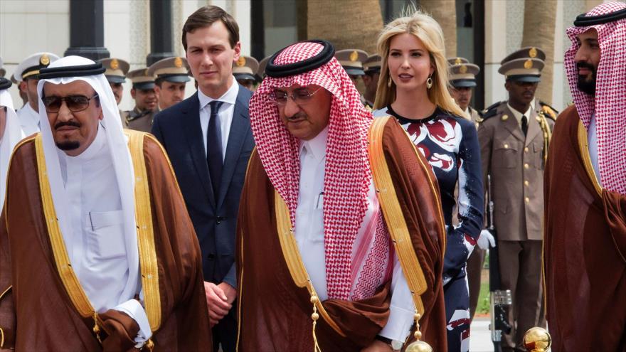 Jared Kushner y Ivanka Trump en Arabia