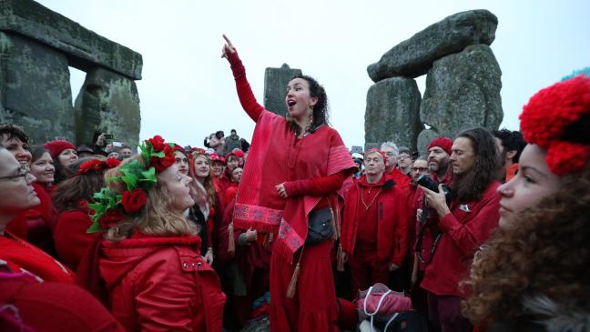 La celebración del solsticio de invierno en Stonehenge