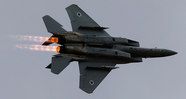 Un avión de guerra F-15 israelí