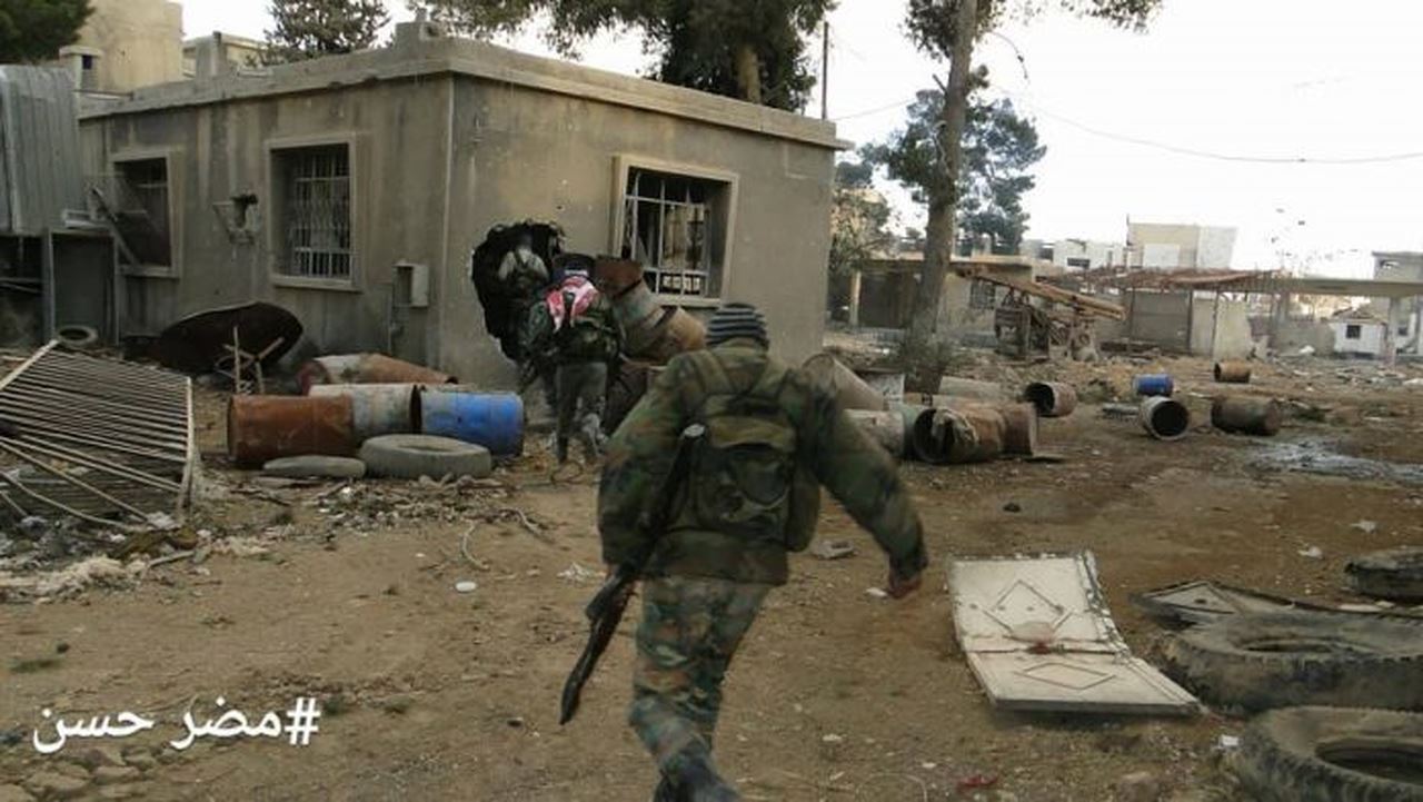 Milicianos en la Guta Oriental de Damasco