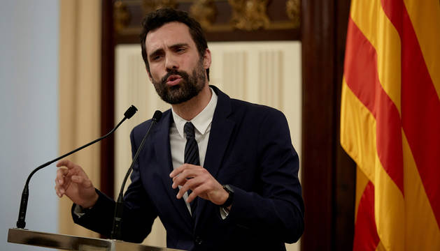 El presidente del parlamento catalán, Roger Torrent