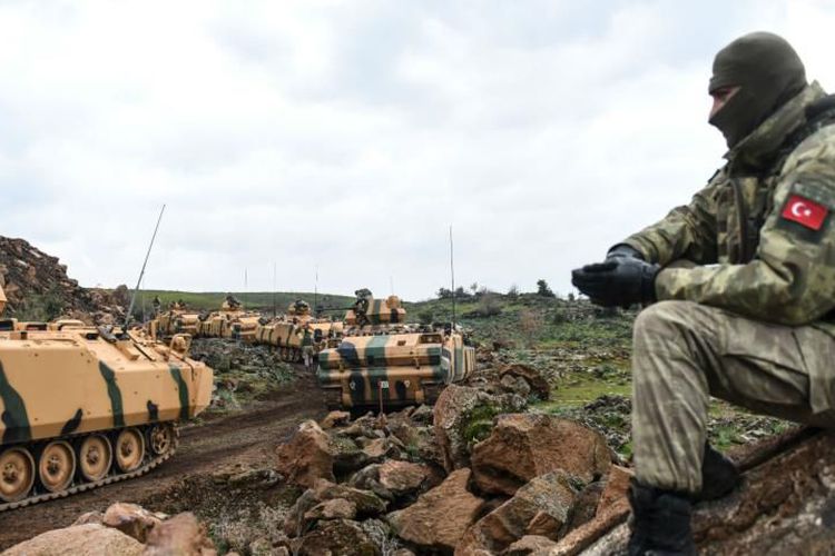 Tropas turcas en la zona de Afrin, Siria