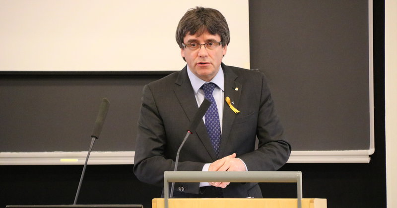 Carles Puigdemont el viernes en Helsinki