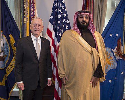 James Mattis-a la izquierda-y Muhammad Bin Salman