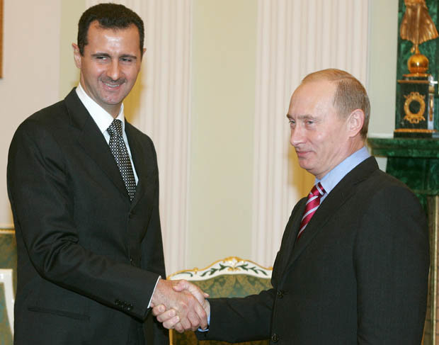 Al Asad-a la izquierda-y Putin