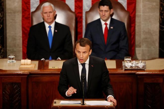 Macron en el congreso