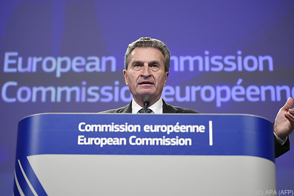 El comisario europeo de Economía Günther Oettinger El comisario europeo de Economía Günther Oettinger