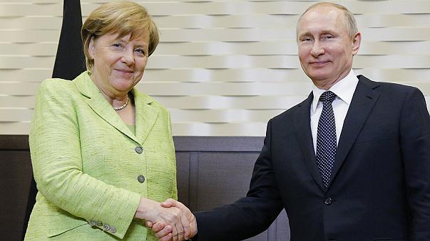 Merkel y Putin