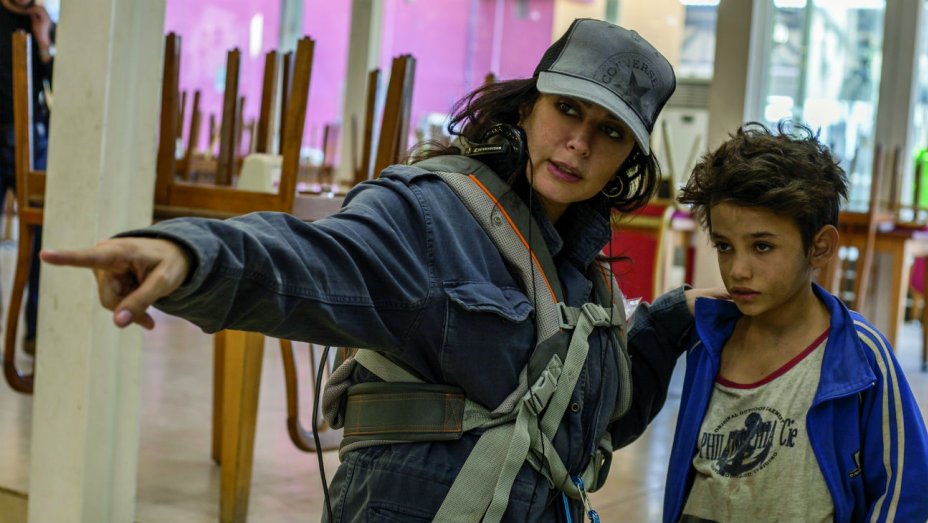 Un momento del rodaje de Capernaum Un momento del rodaje de Capernaum