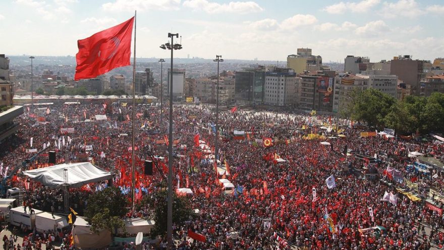 Manifestantes turcos, hace cinco años