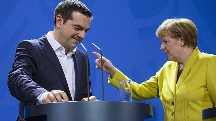 Tsipras y Merkel