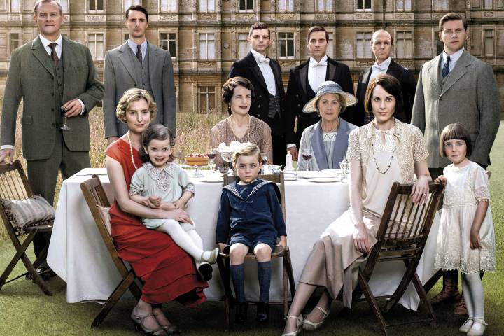 Algunos personajes de Downton Abbey
