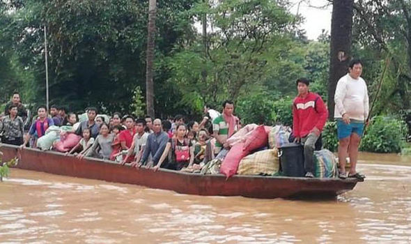 Cientos de desaparecidos tras rotura de presa en Laos