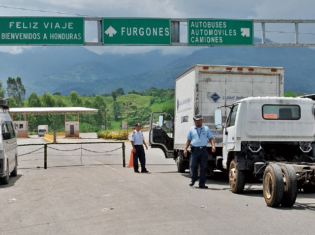 La frontera del Salvador con Honduras