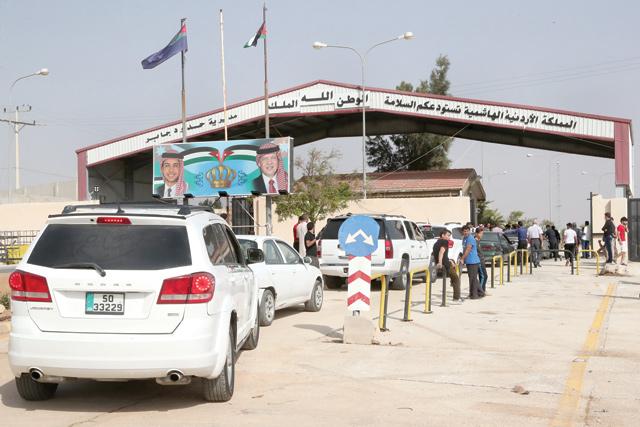 El paso fronterizo de Nasib entre Siria y Jordania