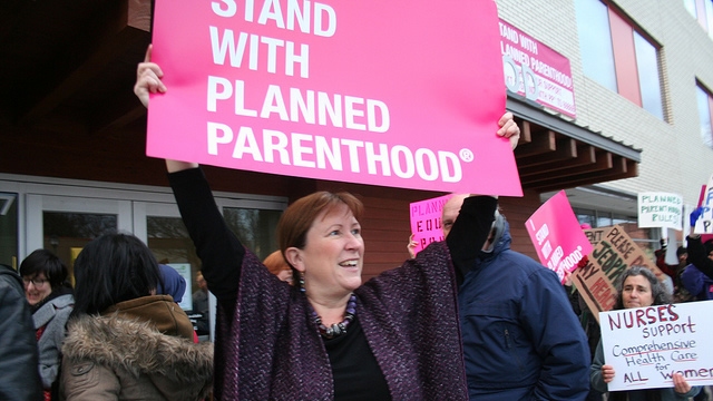 Manifestantes a favor del aborto