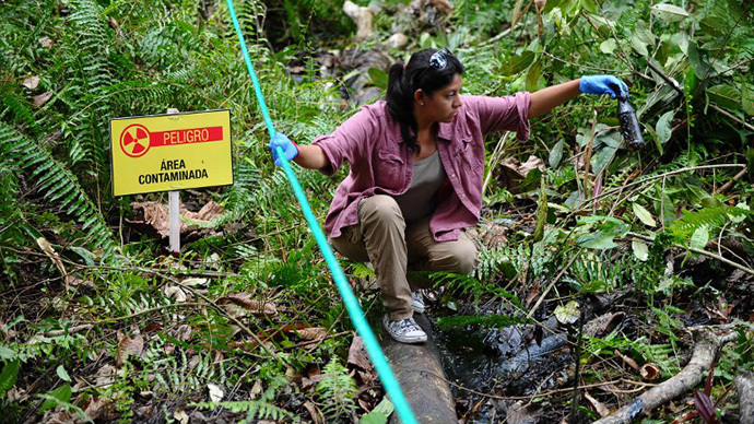 La zona contaminada La zona contaminada