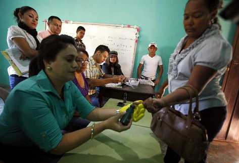 Votantes en Honduras