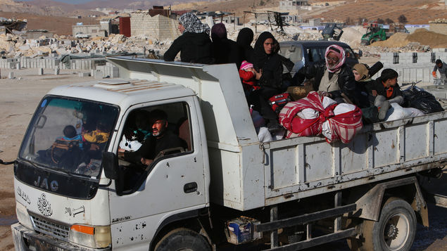 Evacuados de Homs