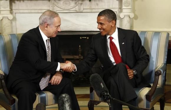 Netanyahu-izquierda-y Obama