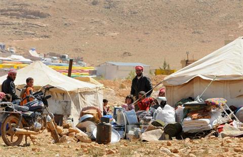 Refugiados sirios en Arsal