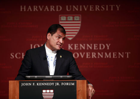 Rafael Correa en Harvard