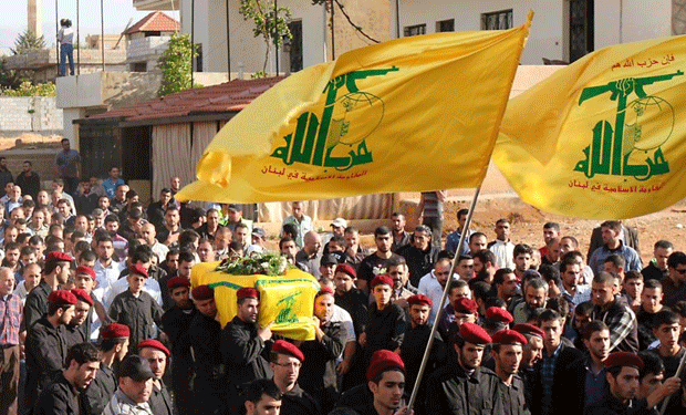 Funeral de un miembro de Hezbola